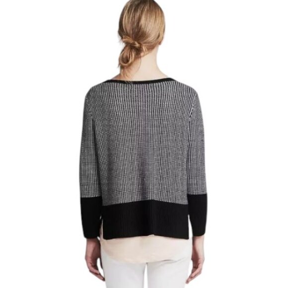 Banana Republic black/grey boxy sweater size M - Picture 5 of 9